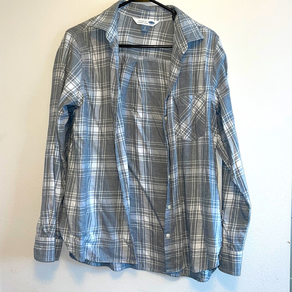 Grey & White flannel